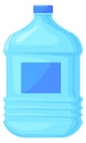 Distilled water bottle for cooler. Big cartoon container icon