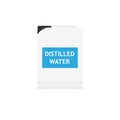 Distilled water icon Royalty Free Stock Photo