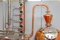 Distillery Copper Equipment Royalty Free Stock Photo
