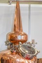 Distillery Copper Still Royalty Free Stock Photo