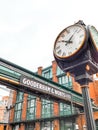 Distillery District clock Royalty Free Stock Photo