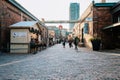 Distillery district, Toronto, Canada January 2021 Royalty Free Stock Photo