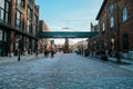 Distillery district, Toronto, Canada January 2021 Royalty Free Stock Photo