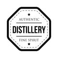 Distillery vintage logo stamp