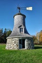 The Van Horne Estate Windmill on Ministers Island, New Brunswick, Canada Royalty Free Stock Photo