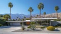 The Distinctive Beauty of Mid-Century Modern Homes Surrounded by Elegant Palm Trees