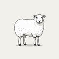 Distinctive Character Design: Doodled Sheep In Flat Shading Style