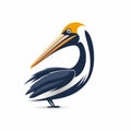 Distinctive Pelican Logo Design With Minimalistic 2d Style