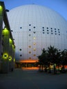 The distinctive shape of Stockholm Globe Arena Globen in Stockholm