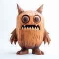 Distinctive Wooden Toys Monster With Brown Eyes - Robby Cavanaugh Style