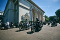 Distinguished Gentleman`s Ride 2022 in Bucharest Romania May, triumph classic motorcycles event Gentlemen Ride