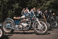 Distinguished Gentleman`s Ride 2022 in Bucharest Romania May, triumph classic motorcycles event Gentlemen Ride