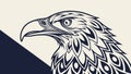 Eagle Head Profile, Majestic Bird Illustration, vector design Generative AI Royalty Free Stock Photo