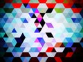 A distinguishing colorful geometric pattern of designing shapes