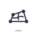 distort icon on white background. Simple element illustration from geometric figure concept