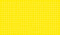 Distorted Background with White Cage on Yellow. Abstract Psychedelic Pattern with Wavy Doodle Stripes. Vector Groovy Y2K