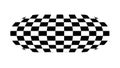 Distorted Checkerboard Abstract Pattern, vector design Generative AI Royalty Free Stock Photo
