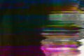 Distorted display digital breakdown dark stripes