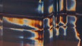 Distorted display glitch error digital artifacts