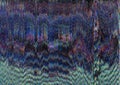 Distorted display video damage purple static noise