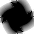 Distorted geometric pattern