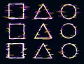 Glitch frame vector Royalty Free Stock Photo