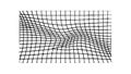 Distorted Grid Pattern for Abstract Backgrounds, vector design Generative AI Royalty Free Stock Photo
