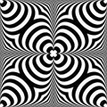 Distorted seamless pattern. Repeatable abstract monochrome background