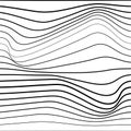 Distorted wave monochrome texture.