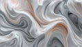 Distorted white marble 3d shapes with trendy pastel psychedelic abstract background