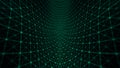 Distortion grid background green