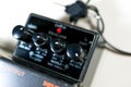 Distortion pedal . Royalty Free Stock Photo