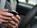 Distracted driving Royalty Free Stock Photo