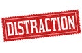 Distraction sign or stamp Royalty Free Stock Photo