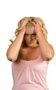 Distraught woman Royalty Free Stock Photo
