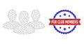 Distress Bicolor For Club Members Stamp Seal and User Group Web Icon