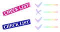 Distress Check List Seals and Spectrum Network Gradient Check List
