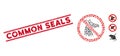 Distress Common Seals Line Seal with Mosaic No Fox Icon