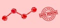 Distress Data Mining Seal and Red Lovely Chart Collage