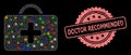 Distress Doctor Recommended Stamp Seal and Network Medical Case with Glitter Dots