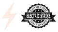 Distress Electric Strike Ribbon Seal and Mesh 2D Electric Strike