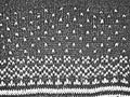 Distress grunge vector textures of fabric. Black and white background. EPS 8 illustration