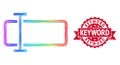 Distress Keyword Stamp and Bright Linear Text Field