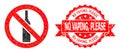 Distress No Vaping, Please Stamp and Forbidden Alcohol Lowpoly Mocaic Icon