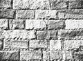 Distress old brick wall texture. Black and white grunge background. Vector illustration Royalty Free Stock Photo