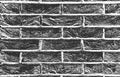 Distress old brick wall texture. Black and white grunge background. Vector illustration Royalty Free Stock Photo