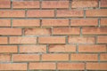 Distress old brick wall textures. Brick orange color background. Background brick textures. Royalty Free Stock Photo
