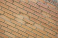 Distress old brick wall texture. Brick orange color background. Background brick textures. Royalty Free Stock Photo