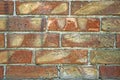 Distress old brick wall texture. Brick orange color background. Background brick texture. Royalty Free Stock Photo