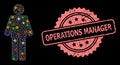 Distress Operations Manager Stamp and Net Man with Light Spots